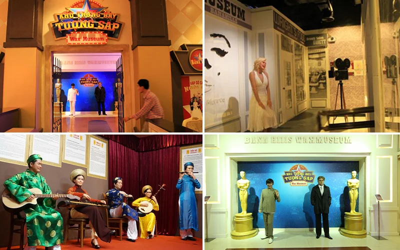 Khu trưng bày tượng sáp Việt
