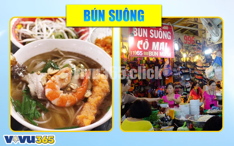 Bún suông tại Chợ Bến Thành