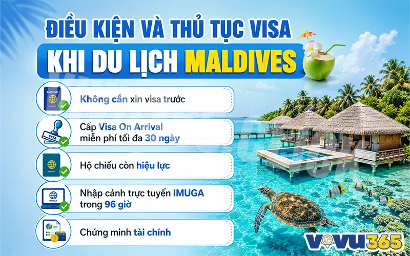 Điều kiện và thủ tục visa khi du lịch Maldives