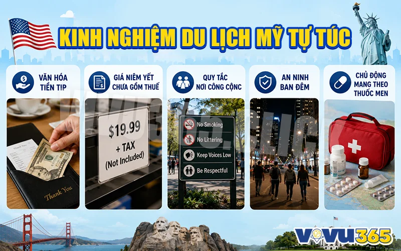 Kinh nghiệm du lịch Mỹ tự túc
