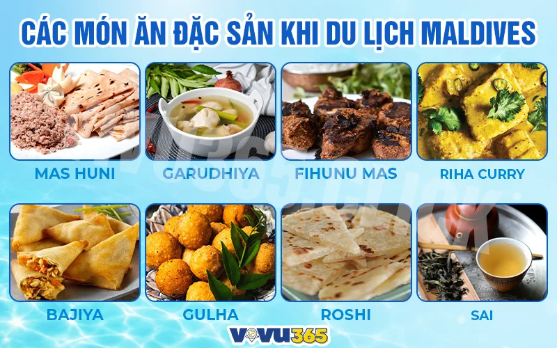 Gợi ý các món ăn đặc sản khu du lịch Maldives