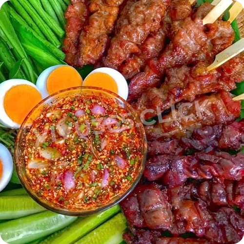 Moo Ping – Thịt heo xiên nướng