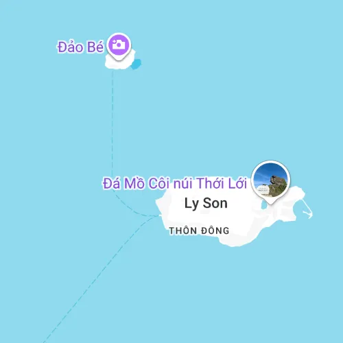 Vị trí đảo Lý Sơn