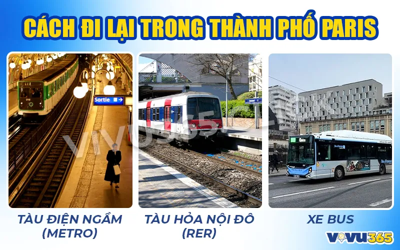 Cách đi lại trong thành phố Paris