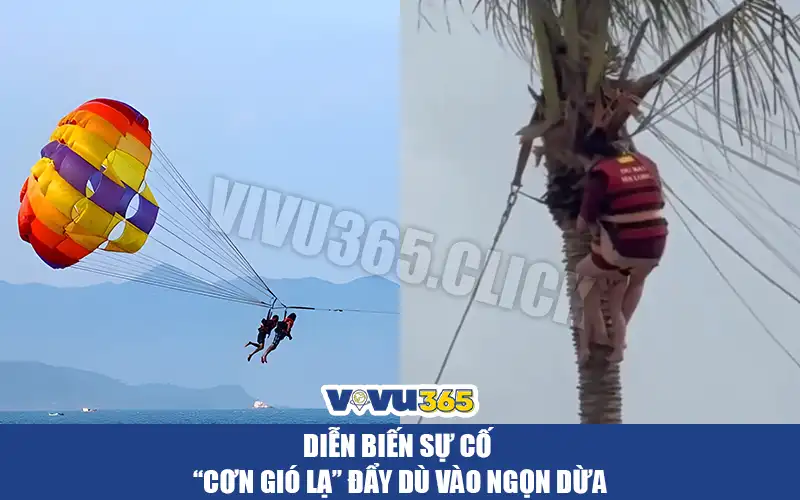 Diễn biến sự cố dù bày tại Bãi Cháy