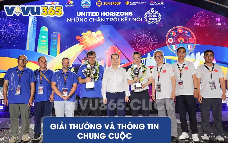 Giải thưởng và thông tin chung cuộc của chung kết Lễ Hội Pháo Hoa Quốc Tế Đà Nẵng 2026