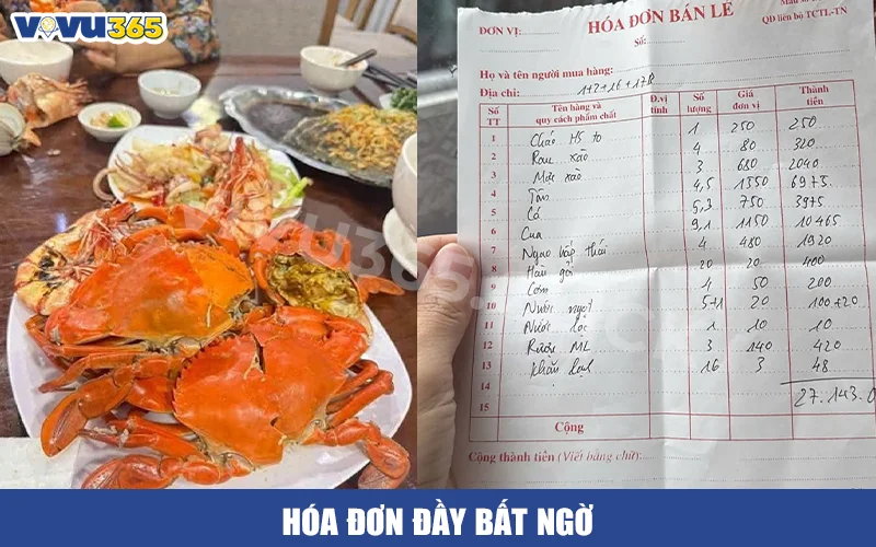 Hóa Đơn Đầy Bất Ngờ Từ nhà Hàng Biển Bạc Hạ Long