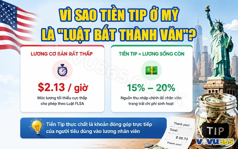 Sự ưu chuộng của tiền Tip ở Mỹ