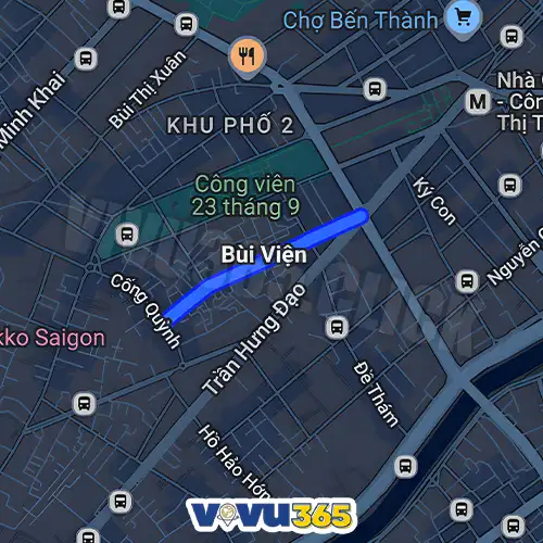Vị trí Phố tây Bùi Viện TPHCM