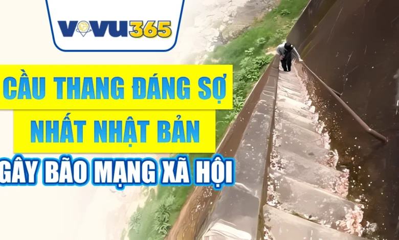 Cầu thang “đáng sợ” nhất Nhật Bản