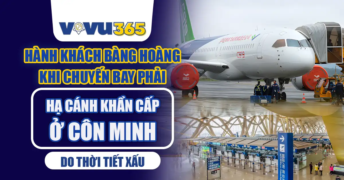 Chuyến bay phải hạ cánh khẩn cấp ở Côn Minh