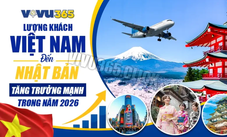 Lượng Khách Việt Nam Đến Nhật Bản