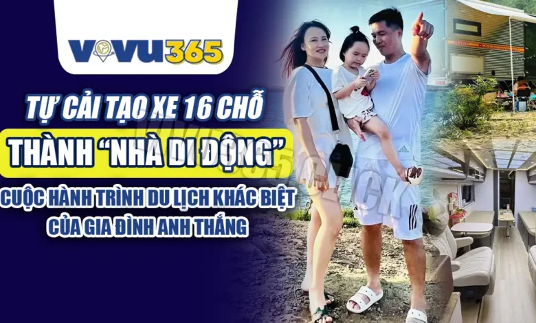 Tự Cải Tạo Xe 16 Chỗ Thành “Nhà Di Động”