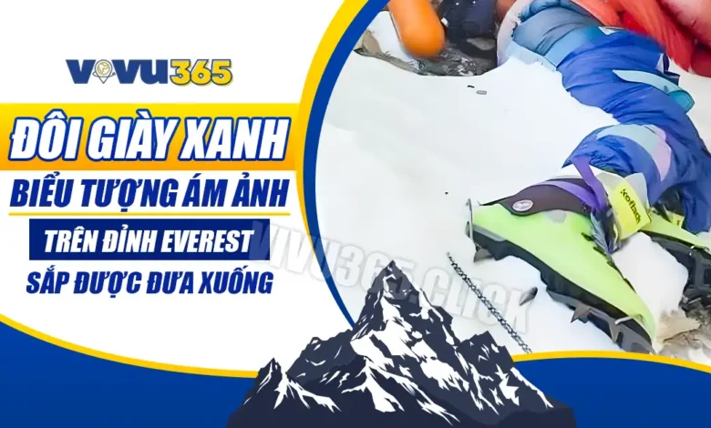 Đôi giày xanh trên núi Everest