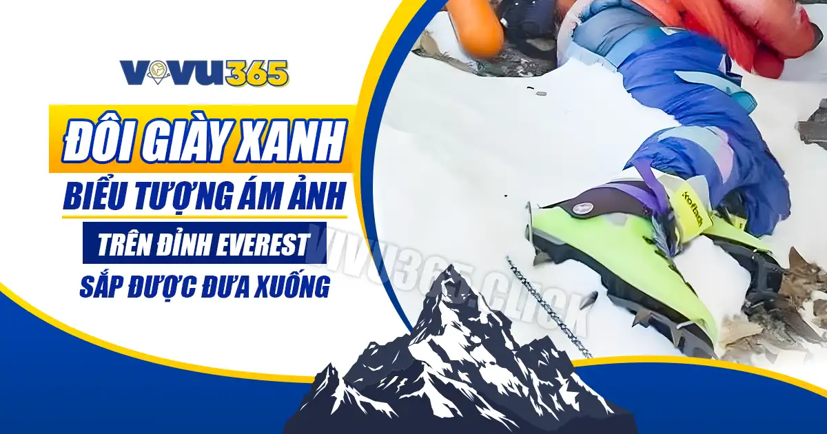 Đôi giày xanh trên núi Everest