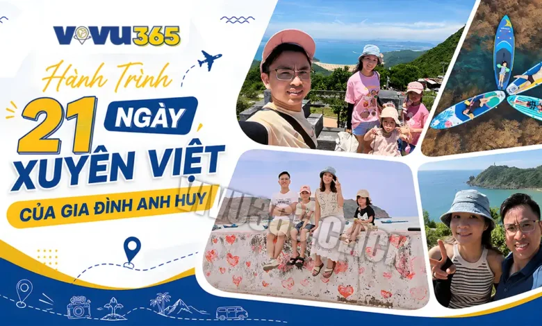 Hành trình 21 ngày xuyên Việt của anh Huy