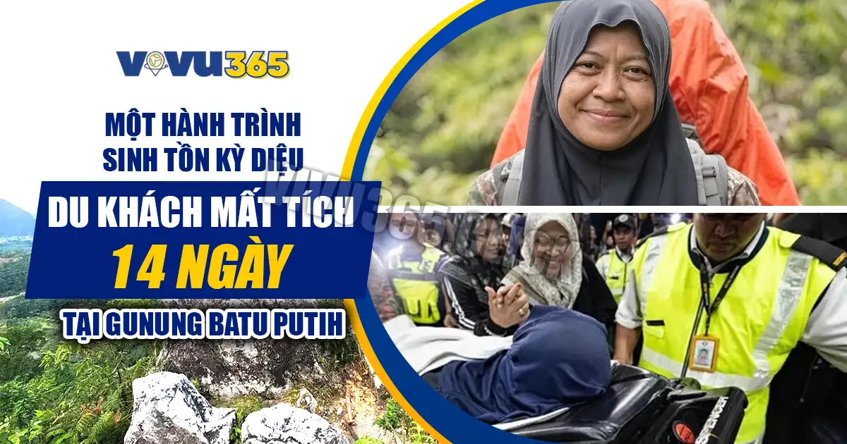 Du khách mất tích 14 ngày tại Gunung Batu Putih