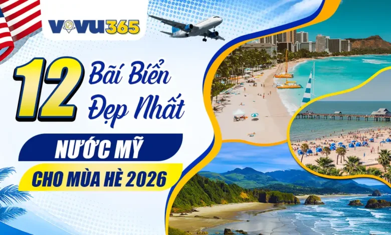 12 bãi biển đẹp nhất nước Mỹ