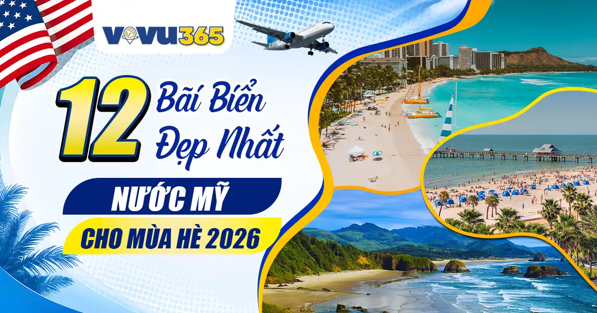 12 bãi biển đẹp nhất nước Mỹ