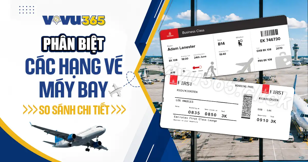 Các hạng vé máy bay